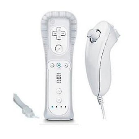 Wii - Vit Wiimote-handkontroll - Wii Nunchuck