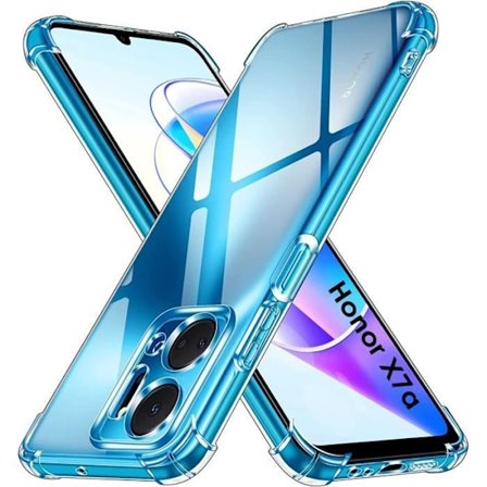 Coque Honor X7A - Phonillico - Iskunkestävä - Pehmeä TPU - Läpinäkyvä - Vahvistettu suoja