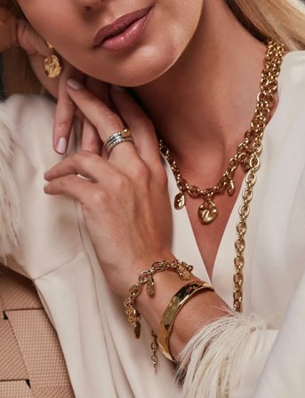 Bud to rose Kaia Charm Bracelet Gold - Gold - ONE SIZE