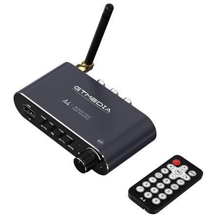 6-in-1 Bluetooth 5.1 Audio Adapter RX/TX Modes USB TF Card IR kaukosäädin