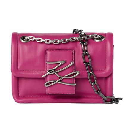 Karl Lagerfeld - Axelremsväskor - Rosa - Dam - Storlek: One Size, Dam, Storlek: ONE SIZE