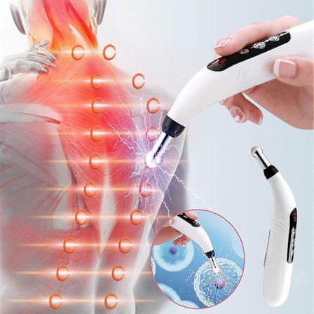 Rabatterad uppladdningsbar penna som automatiskt hittar akupunkter, massageapparat, akupressurpinne, elektroniskt akupunktur- och moxibustionsverktyg 