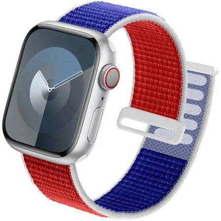 Sportrem för Apple Watch Band 44 mm 40 mm 49 mm 45 mm 41 mm 42 mm 38 mm Nylon Correa iwatch ultra 2 Series 9 8 se 7 6 5 4 3