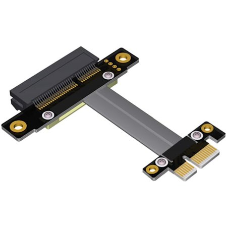 PCI-E PCI Express 4X - 1X jatkokaapeli nauha Express -korttisovitin Dual 180 asteen suunta