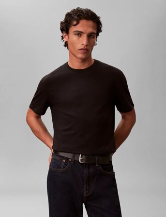 Calvin Klein Jeans Ss Classic Monogram Tee 2Pk - Black - XXL