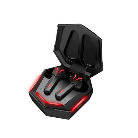 Trådlösa Bluetooth-spelheadset med låg latens Bluetooth-hörlurar med mikrofon basljud trådlösa öronsnäckor sport i öronhörlurar med laddningsbox