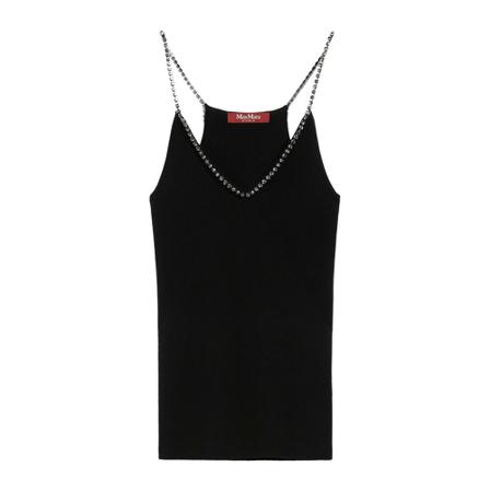 Max Mara Sleeveless Tops Sort, Dame