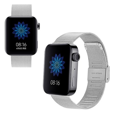 Xiaomi Mi Watch milanese rustfrit stål mesh - Sølv