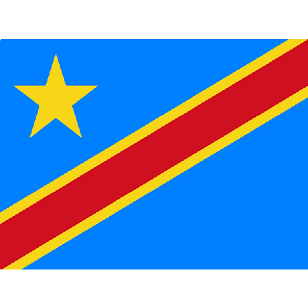 Kongo-Kinshasa flagg