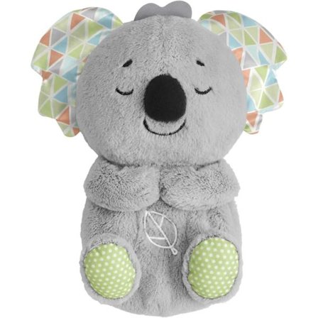 Fisher-Price Soothe ‘n Snuggle Koala, plysj lydmaskin babyleke med realistisk pustebevegelse