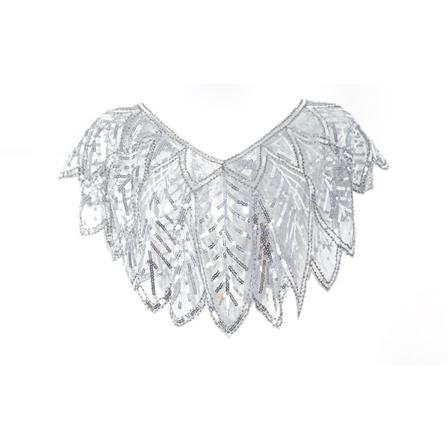 1920-talls Sjal Wraps Sequin Perlebesatt Kveldskappe Brudesjal Bolero