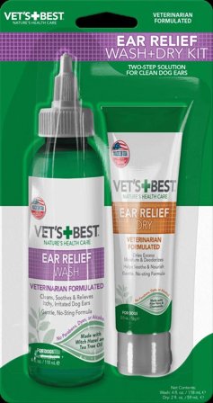 Vet's Best Ear Relief Vask og Tørk