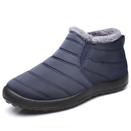 Dames Støvler Hold Varme Vinter Sko Til Kvinder Ankelstøvler Vinter Vandafvisende Sne Støvler Trend Pels Botas Mujer Kort Støvle Kvinde Blue W 43