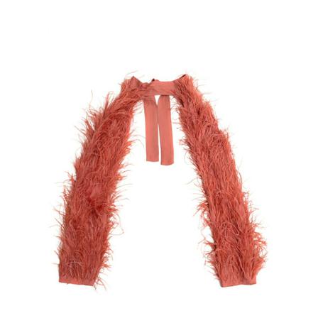 Cult Gaia, ‘Audrey’ sleeves with ostrich feathers Roze, Dames, Maat:S