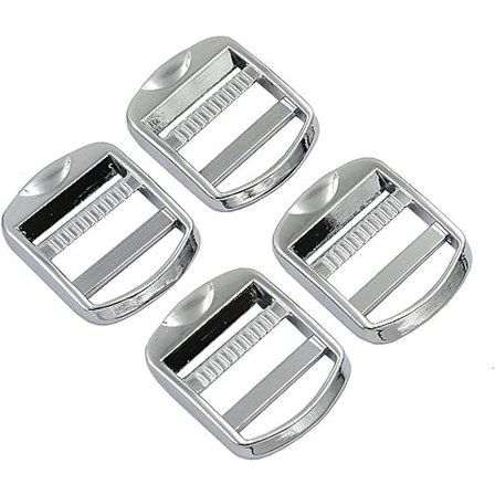 10 st 1 tum metallzinklegering steglåsslider justerbar rem släpp spänne