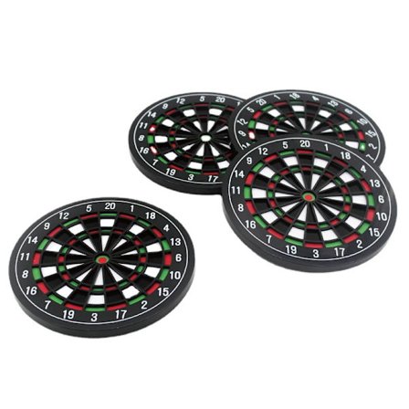 4 stk Kreative Ølbrikke Dartboard Kaffe Øl Te Brikke A