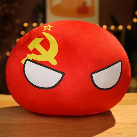 Verdensflagg Putestoff Myk Polsk Ball Stor Nasjonalflagg Rund Pute Dukker Barn Dukke Pute Plysj Leke Julegave ABOUT 10CM SL D