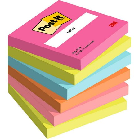 POST-IT Notes Poptimistic Collection 76x76mm 6/fp - Lyreco - Kontorsmaterial - Notes och Post-It - Notes - Färgade