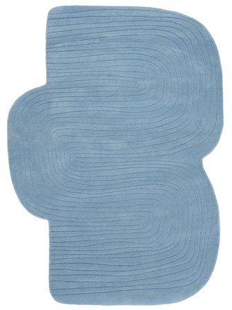 Lifeline 120X160 Petit Bleu Géometrique Tapis De Laine