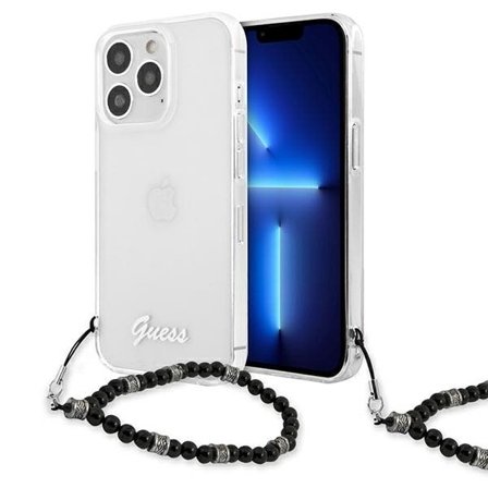 Guess GUHCP13XKPSBK iPhone 13 Pro Max 6,7" Transparent hårddisk Black Pearl