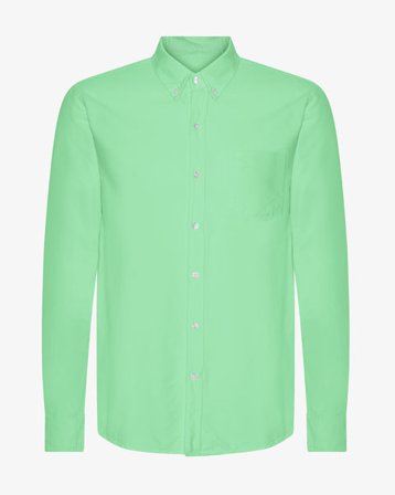 Organic Button Down Shirt - Spring Green - Male - XS