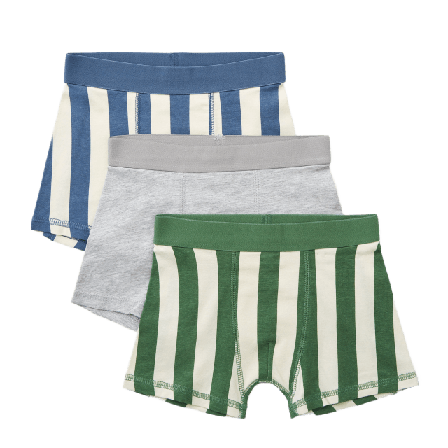 Å KIDS Boxershorts med tryck TEDDY, 3-pack Kalsonger Grön 98/104
