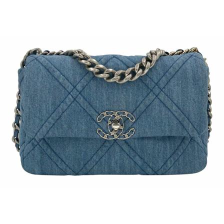 Chanel Vintage, Pre-Owned Shoulder Bag Blauw, Dames, Maat:ONE Size