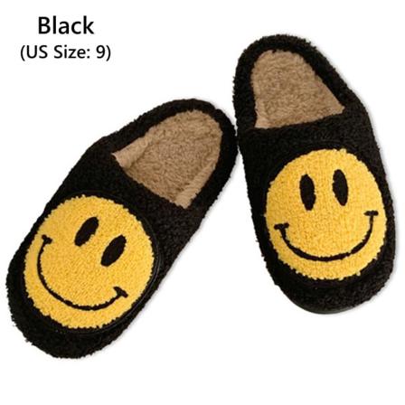 Smiley naisten talven lämpimät tossut black EU Size 39-40