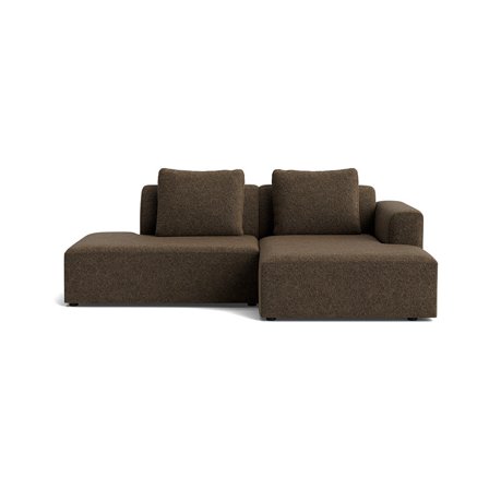 Como lille chaiselong sofa, højrevendt | open end - Anthology Brun - 226x155x83 - Sofa, chaiselong