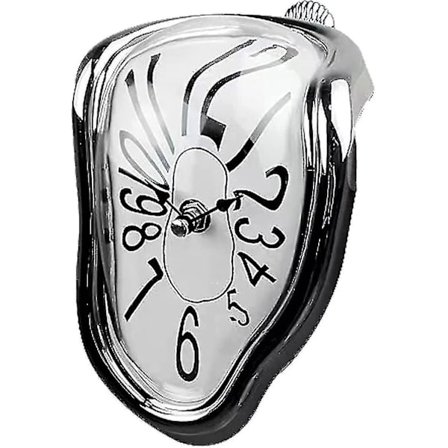 Veggklokke, Salvador Dali Smeltende Klokke, 7 Tommer Surrealistisk Bordhylleklokke, Moderne Hjemveggdekorasjon