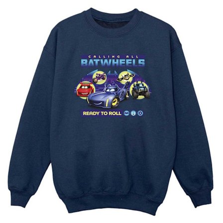 Batwheels Pojkar Ready To Roll Sweatshirt 3-4 År Marinblå