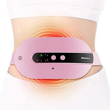 Portable Cordless Heating Pad With 3 Heat Levels And 3 Vibration Massage Modes(pink)