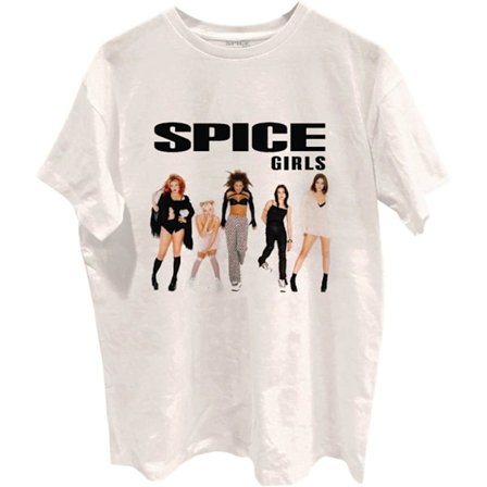 Spice Girls Unisex Vuxen Pose Bomull T-shirt L Vit