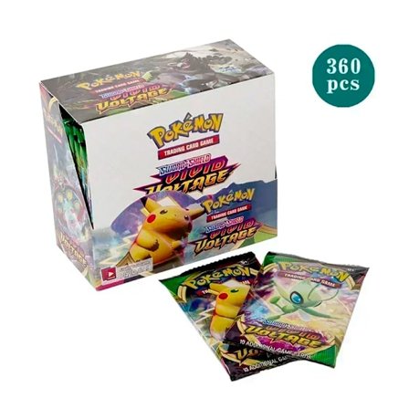 360 st Box Pokemonkort Shining Fates Stil Engelska Booster Battle Carte Trading Card Game Samlingskort Leksaker Barn Presenter