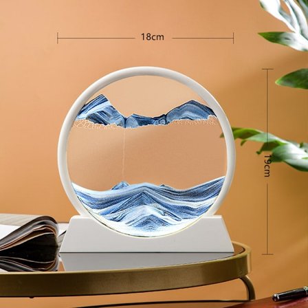 Quicksand målning konst dekoration timglas vardagsrum TV-skåp heminredning kontor vinskåp 7 tum