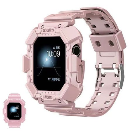 Apple Watch 40mm integrated silicone watch strap - Pink