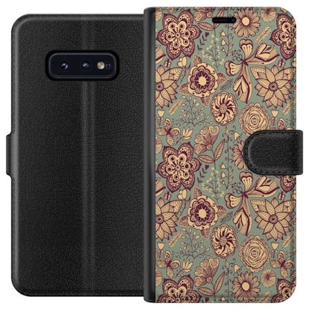 Kompatibelt Lommeboketui til Samsung Galaxy S10e Vintage Blomster