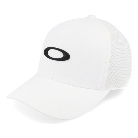 Oakley - Vit flexfit Keps - Ellipse Mesh White/Black Flexfit @ Hatstore