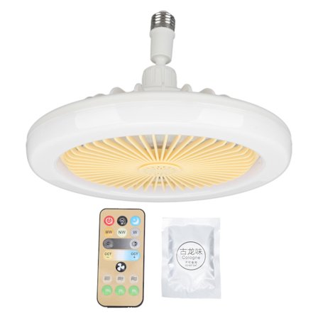 30W Takviftelys 9,8 tommer liten aromaterapi Lydløs takviftelampe E27 LED-viftelys 86‐265V