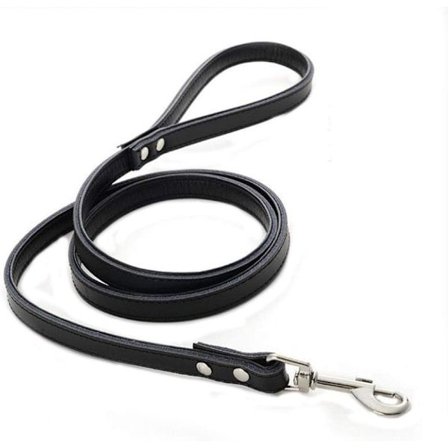 Hundesnor i læder, kæledyrssnor, tyk lædersnor, blød lædersnor