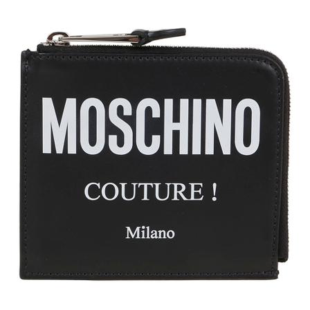 Moschino Wallets & Cardholders , Zwart , Heren , Maat: ONE Size