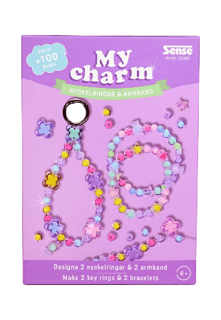 SENSE Pärlset Nyckelring & Armband Multi Skapa pyssla Unisex ONESIZE