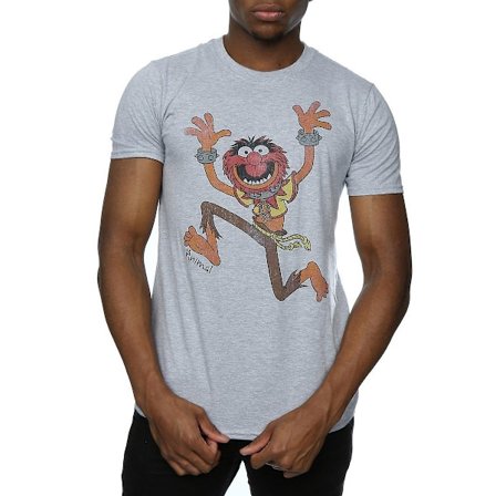 The Muppets Mens Classic Animal Heather T-Shirt XL Heather Grey