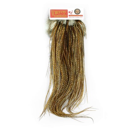 Whiting Bronze Saddle White dyed Dark Dun