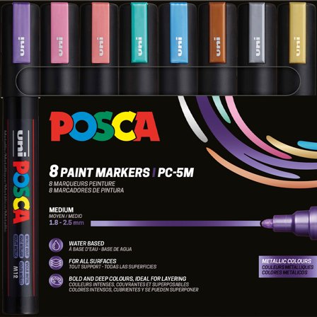 PC-5M Metallic Colours Set of 8