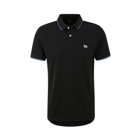 Lee, Pique Polo L61 ARL Zwart, Heren, Maat:M