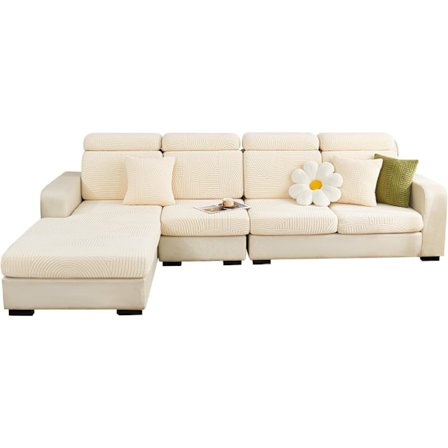 Soffkuddöverdrag, Stretch Sofföverdrag L-form, Hörnsofföverdrag för 1-sits soffkudde Skyddsöverdrag Stor Enkel Sitsöverdrag (foto 3)