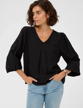 Kaffe Kalufia Blouse - Black - 44