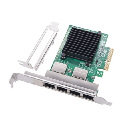 2/4 porte PCIE 4X Gigabit Ethernet netværkskortserver 1000 Mbps til stationær pc