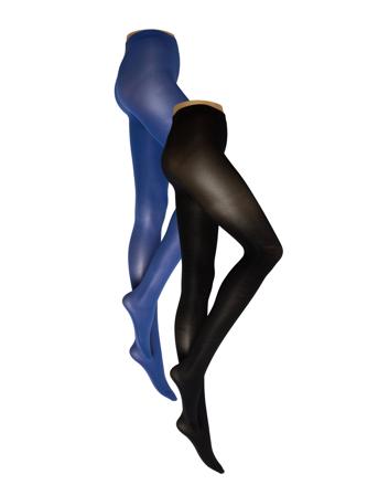 Tights 50Den 2 P Super Stretch Lingerie Pantyhose & Leggings Blå Lindex*Betinget Tilbud